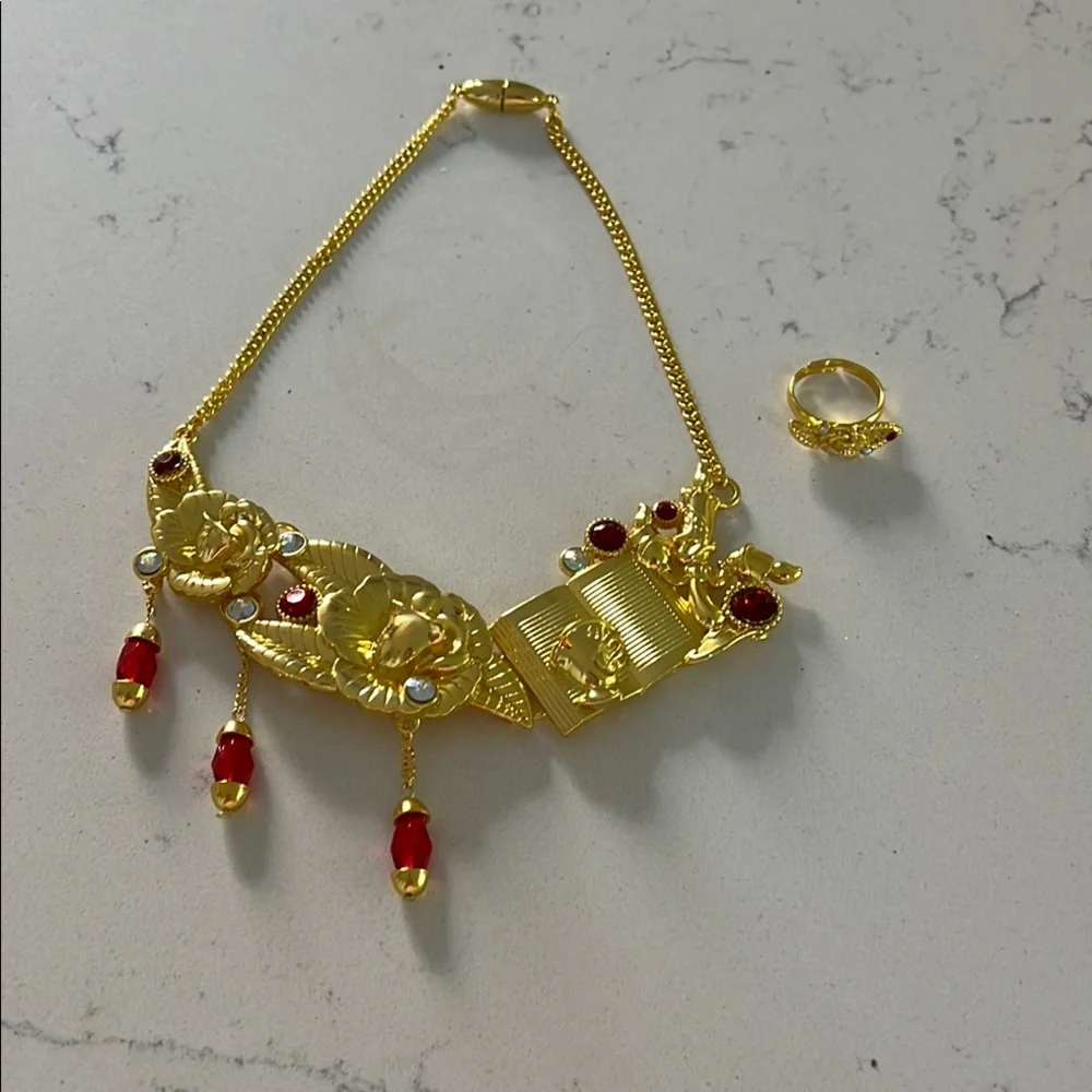 Disney Belle Dress and Jewelry New without Tags - Picture 9 of 9